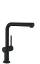 Hansgrohe-HG-Talis-M54-Einhebel-Kuechenmischer-270-Niederdruck-offene-Warmwasserbereiter-Ausziehauslauf-1jet-Mattschwarz-72860670 gallery number 1